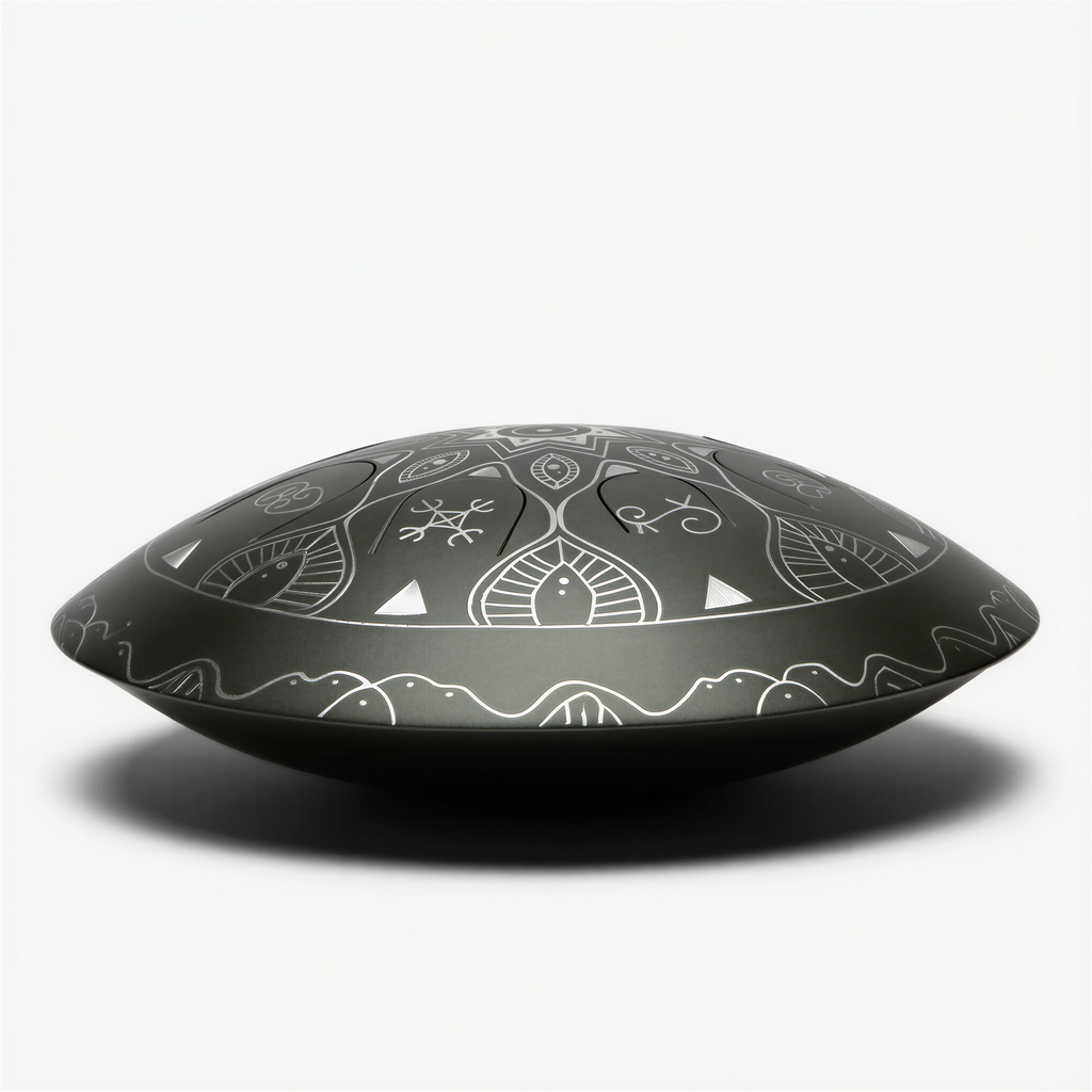 Black 8-Note Tongue Drum
