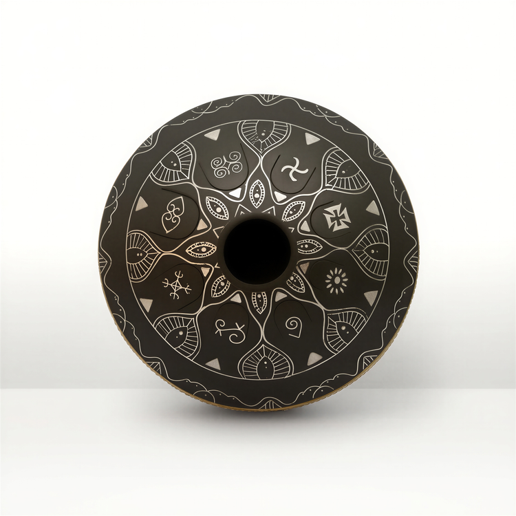 Black 8-Note Tongue Drum
